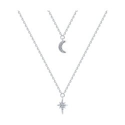Колье из серебра с фианитами (Арт.94070667)