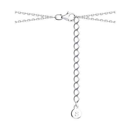 Колье из серебра с фианитами (Арт.94070667)