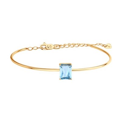 Браслет золотой пробы 585 с топазом (Арт.750473)