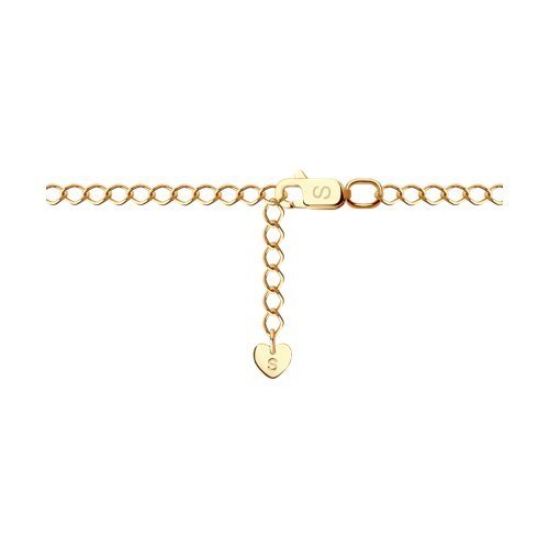 Браслет золотой пробы 585 с топазом (Арт.750473)