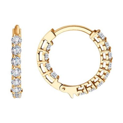 Серьги из золота с бриллиантами (Арт.1021676)