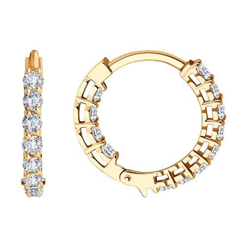 Серьги из золота с бриллиантами (Арт.1021676)