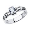 Кольцо из серебра с фианитом (Арт.95-110-00938-1)