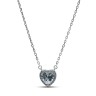 Ожерелье серебряное с куб. цирконием «Крылья сердца» Myjewels (арт.2512)