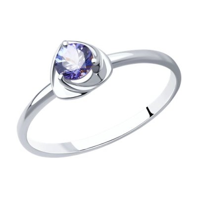 Кольцо из серебра с танзанитом (Арт.92012120)