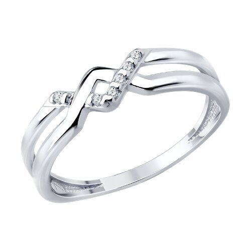 Кольцо из серебра с фианитами (Арт.94014838)