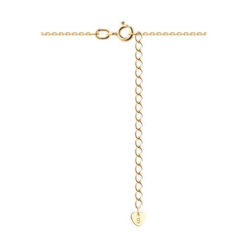 Колье из комбинированного золота с бриллиантом и рубином (Арт.1070383)