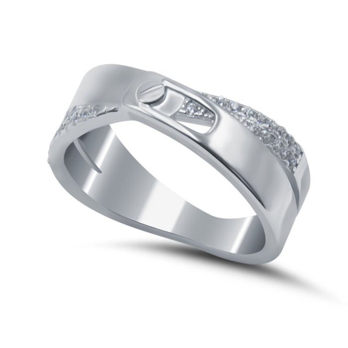 Кольцо Серебряные крылья (Арт.2112729856a_kubcirkonii)