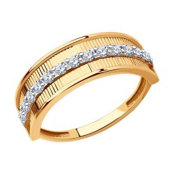 Кольцо из золота с фианитами (Арт.51-110-01581-1)