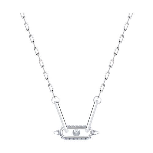 Колье из серебра с фианитами (Арт.94071356)