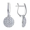 Серьги из серебра с фианитами (Арт.94-120-01214-1)
