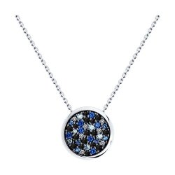 Колье из серебра с фианитами (Арт.94070954)