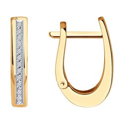 Серьги из золота с бриллиантами (Арт.51-220-01356-2)