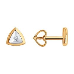 Серьги из золота с бриллиантами (Арт.51-222-01925-1)