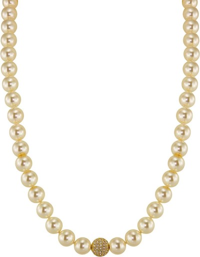 Ожерелье серебро с жемчугом и куб. цирконием «Pearl Kiss» Rivoli (арт.91L-GK-5)