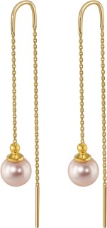 Серьги серебряные с жемчугом «Beautiful 12G» Rivoli (арт.AAS-11-8-12-G)