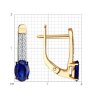Серьги из золота с бриллиантами и сапфирами (Арт.51-220-02312-1)