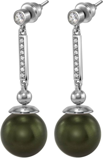 Серьги серебряные с жемчугом и куб. цирконием Beautiful 34S Rivoli (арт.AAS-6-B-12-34-S)