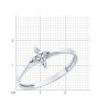 Кольцо из серебра с фианитами (Арт.94013765)