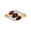 Кольцо золотое с гранатом «Алая грация» SOKOLOV (арт.717321)
