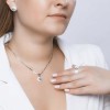 Кольцо керамическое с бриллиантом «Белый Оберег» золото 585 Соколов (арт.6015014)