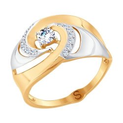 Кольцо из золота с фианитами (Арт.017716)