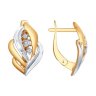 Серьги из золота с фианитами (Арт.027513)