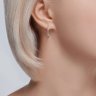 Серьги из золота с фианитами (Арт.029651)