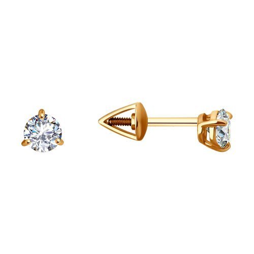 Серьги из золота с фианитами (Арт.0200342)