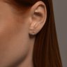 Серьги из золота с фианитами (Арт.0200342)
