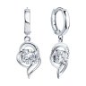 Серьги из серебра с фианитами (Арт.94026030)