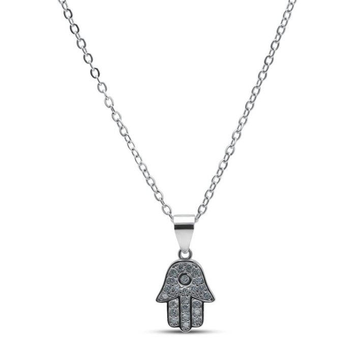 Ожерелье серебряное с кубическим цирконием «Крылья» MyJewels (арт.0511)