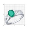 Кольцо из серебра с агатом (Арт.92014846)