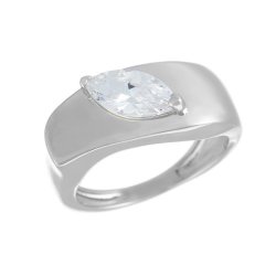 Кольцо из серебра с куб. цирконием (Арт.cz-r01192-x-w-w-x-x)