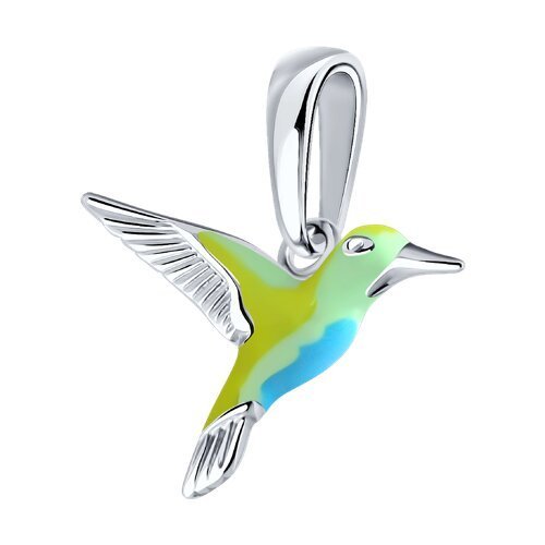 Подвеска из серебра с эмалью (Арт.94033097)