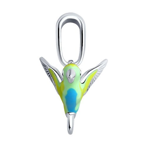 Подвеска из серебра с эмалью (Арт.94033097)