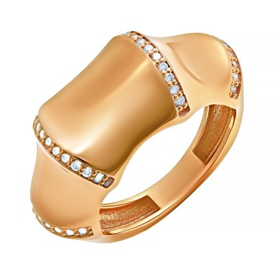 Кольцо из золота с бриллиантом (Арт.4795_ygdw_ko_yg)