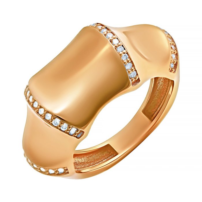 Кольцо из золота с бриллиантом (Арт.4795_ygdw_ko_yg)