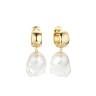 Серьги с жемчугом Baroque Pearl из серебра 925 Fresh Jewelry (арт.PI-E447-16-X-L-PN-X-X)