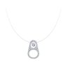 Колье из серебра с фианитами (Арт.94070489)