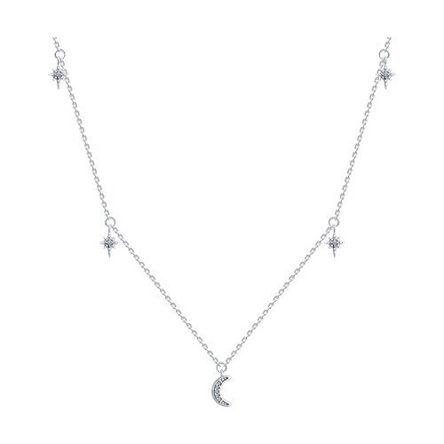 Колье из серебра с фианитами (Арт.94070668)