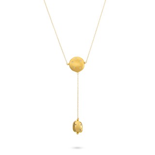Ожерелье серебряное с куб. цирконием «Лимонное Созвездие» Fresh Jewelry (арт.RB-N00318-X-L-X-X-W)