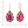 Серьги из золота с бриллиантом и рубином (Арт.e01494ar4rt_sr_db_rv_pink)