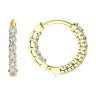 Серьги из желтого золота с бриллиантами (Арт.1021676-2)