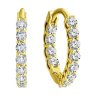 Серьги из желтого золота с бриллиантами (Арт.1021676-2)
