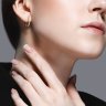 Серьги из желтого золота с бриллиантами (Арт.1021676-2)