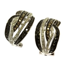 Серьги из белого золота с бриллиантом (Арт.e25978c_db_dn_wg)