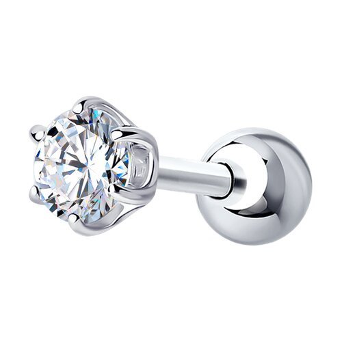 Серьга  из серебра с фианитом (Арт.94170195)