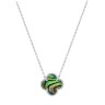 Ожерелье серебряное с жемчугом «Lucky Large Clover» Fresh Jewelry (арт.TC-N00206-X-W-PSA-X-X)