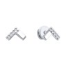 Серьги из серебра с бриллиантами (Арт.94-222-02127-1)